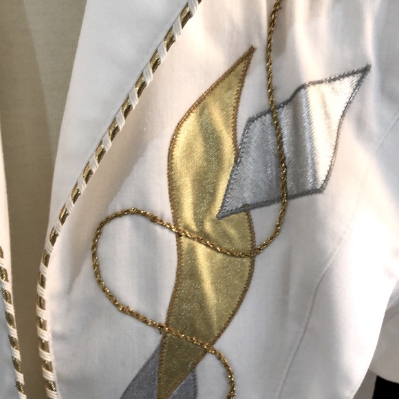 3 Pc SUIT. Marie St. Monet Sz 8  WITH LEATHER - Picture 10 of 12